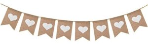 shimmer anna shine heart burlap banner wedding decorations engagement party baby shower bridal shower birthday party supplies valentines day anniversary sign