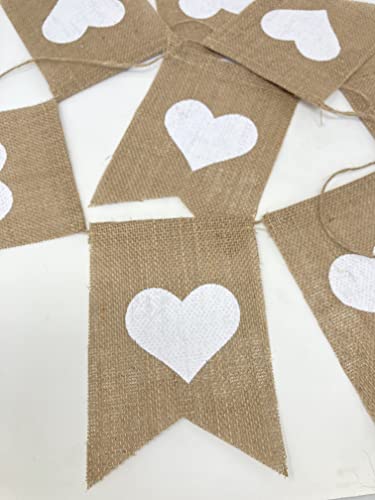 Shimmer Anna Shine Heart Burlap Banner Wedding Decorations Engagement Party Baby Shower Bridal Shower Birthday Party Supplies Valentines Day Anniversary Sign