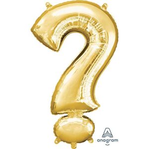 anagram symbol gold foil balloon, 34″