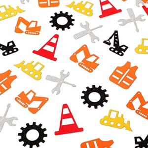 240 pieces construction confetti construction party supplies construction table confetti boy birthday party favor forklift crane excavator gear vest roadblock wrench party decorations for baby shower