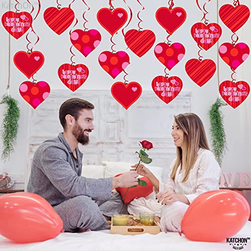 Cute, Hanging Hearts Valentines Decorations - Pack of 30 | Valentines Day Decoration | Hanging Valentine Decorations for Classroom | Valentines Day Decor for Office, Valentines Classroom Decorations