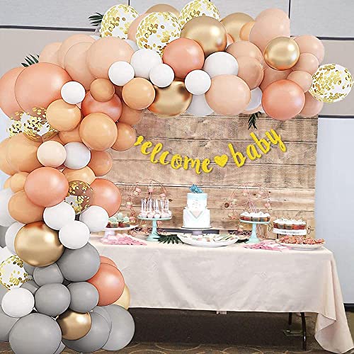 Balloon Arch Kit 129pcs Balloon Garland Kit Latex balloons (Orange)