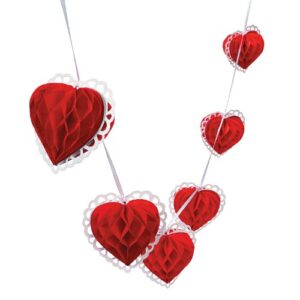fun express tissue paper valentine heart garland novelty