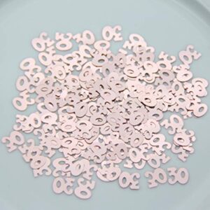 30 Rose Gold Confetti for Birthday Anniversary Decorations - Anniversary Party Birthday Party Table Decorations 30 Rose Gold Confetti, Perfect for Table Decorations, Party Supplies (Rose Gold, 30)