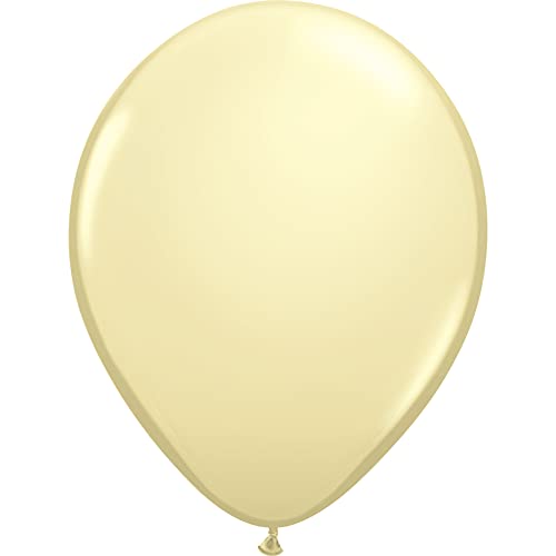 Qualatex 11" Ivory Silk Balloons (100ct) by Pioneer Balloon Company