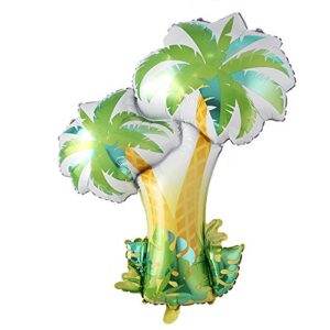big coconut palm tree foil balloons birthday wedding party decor kids adult party hawaii beach party decoration baby shower ball (palm)