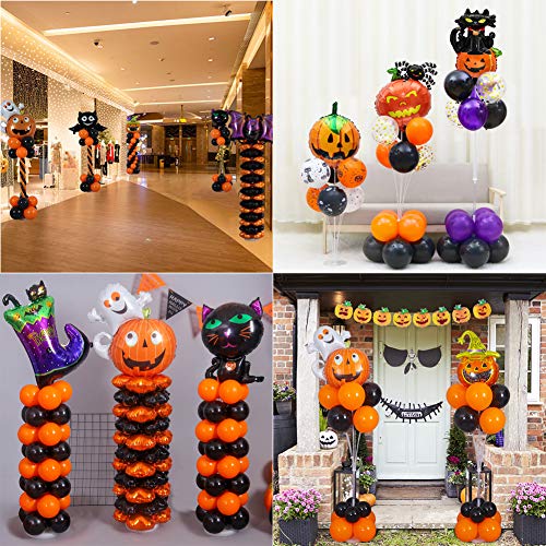 GGOUPTY 2 Set Balloon Column Stand Kit 5.3Ft Height Floor or Table Balloon Holder Adjustable with 2 Base and Pole Tower Decoration for Baby Shower Halloween Christmas Birthday Wedding Party