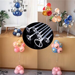 GGOUPTY 2 Set Balloon Column Stand Kit 5.3Ft Height Floor or Table Balloon Holder Adjustable with 2 Base and Pole Tower Decoration for Baby Shower Halloween Christmas Birthday Wedding Party