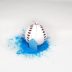 Valaw Title Gender Reveal Baseball Set (2 Pack) with Pink & Blue Powder - Comes with Balloons