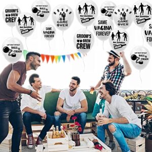 20pcs(5 styles) Funny Hilarious Bachelor Party Latex Balloons Decorations Stag Party Balloons Naughty Gag Gifts for Men Groom Jokes Bachelor Party Supplies