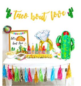 homond taco bout love decorations, mexican fiesta themed bridal shower bachelorette party décor, wedding engagement party supplies, banner, balloon, sign