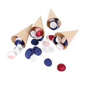 100 Pcs Kraft Paper Confetti Cones - Wedding Confetti Toss Cones Fill Rose Petals Lavender Or Candy Wraps (Sector)