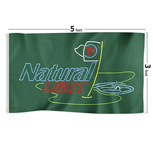 Probsin Flag for Beer 19th Hole Cool Flags,3x5 Feet Banner,Funny Poster UV Resistance Fading & Durable Man Cave Wall Flag with Brass Grommets for Dorm Room Decor,Parties,Gift,Tailgates