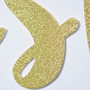 My First Fiesta Banner Sign Garland for Mexican Fiesta Themed Baby Shower First Birthday Party Decorations Photo Props Backdrop (Gold Glitter)