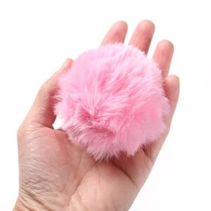 Craft Pom Pom Balls,Large Pink Poms Costume Accessory, Pom pom Balls for Arts and DIY Creative Crafts Decorations,Pink,3 Inches,20 Pieces.