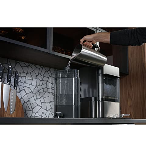 GE Profile Opal 2.0 | Countertop Nugget Ice Maker with Side Tank | Ice Machine with WiFi Connectivity | Smart Home Kitchen Essentials | Black Stainless