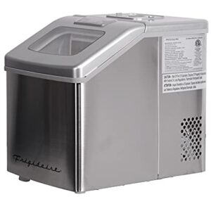 FRIGIDAIRE EFIC452-SS 40 Lbs Extra Large Clear Maker, Stainless Steel, Makes Square Ice