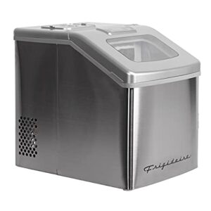 FRIGIDAIRE EFIC452-SS 40 Lbs Extra Large Clear Maker, Stainless Steel, Makes Square Ice