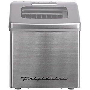 FRIGIDAIRE EFIC452-SS 40 Lbs Extra Large Clear Maker, Stainless Steel, Makes Square Ice