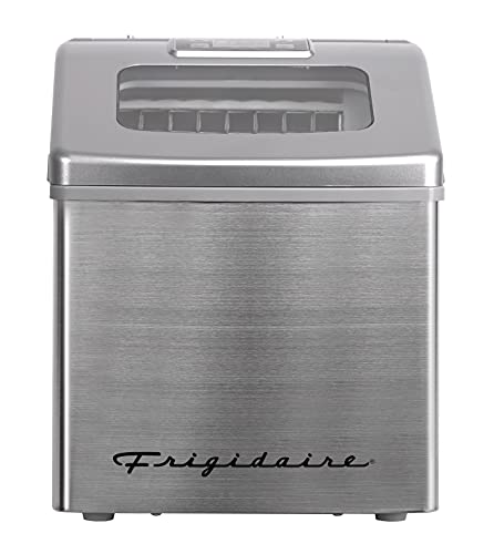 FRIGIDAIRE EFIC452-SS 40 Lbs Extra Large Clear Maker, Stainless Steel, Makes Square Ice