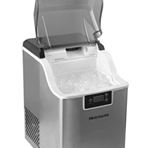 Frigidaire Countertop Crunchy Chewable Nugget Ice Maker V2, 44lbs per Day, Stainless Steel