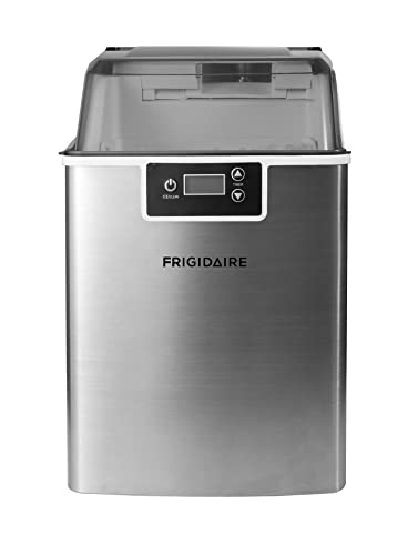 Frigidaire Countertop Crunchy Chewable Nugget Ice Maker V2, 44lbs per Day, Stainless Steel
