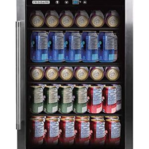Frigidaire EFMIS155 Beverage Center-126 Cans-Full Stainless Steel, 126-CAN, Stainless