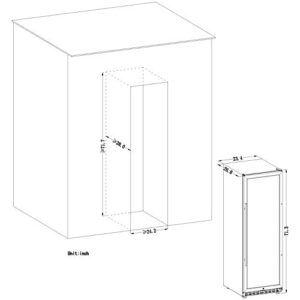 Lanbo Compressor Built-in Single Zone Wine Cooler with Safety Lock, 171 Bottles