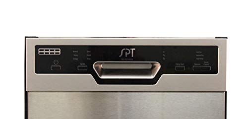 SPT SD-9254SSA 18″ Wide Built-In Dishwasher w/Heated Drying, ENERGY STAR, 6 Wash Programs, 8 Place Settings and Stainless Steel Tub – Stainless