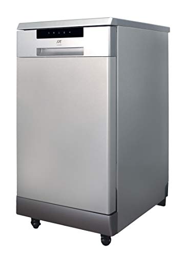 SPT SD-9263SS 18″ Wide Portable Dishwasher with ENERGY STAR, 6 Wash Programs, 8 Place Settings and Stainless Steel Tub – Stainless