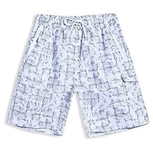 aichenyw men’s casual shorts drawstring elastic waist printed beach short pants summer refreshing sports shorts