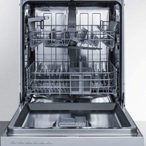 Summit DW2435SSADA 24"" ADA Compliant Dishwasher with 12 Place Settings 5 Cycles Digital Touch Control Energy Star in Stainless Steel