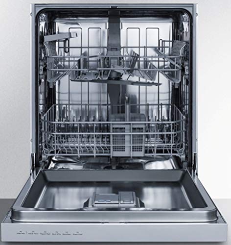 Summit DW2435SSADA 24"" ADA Compliant Dishwasher with 12 Place Settings 5 Cycles Digital Touch Control Energy Star in Stainless Steel