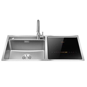 fotile sd2f stainless steel kitchen in-sink dishwasher combination, heavy gauge bowl dish sanitizing, enegry-saving countertop dishwasher… (sd2f-p1x)
