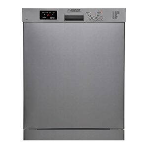 equator-europe 24″ built in 14 place dishwasher with 8 wash programs(stainless)