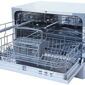 SPT SD-2224DS Countertop Dishwasher with Delay Start & LED, Silver