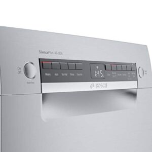 Bosch 300 Series ADA 18" Stainless Steel Recessed Handle Dishwasher - SPE53B55UC