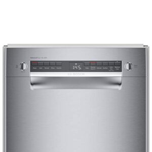 Bosch 300 Series ADA 18" Stainless Steel Recessed Handle Dishwasher - SPE53B55UC