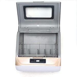 Portable Countertop Dishwasher, Compact Dishwasher with 3 Washing Programs, Hot Air Drying, Mini Dishwasher Portable Dishwasher for Small Apartments, Dorms and RVs - Water Pipe Included