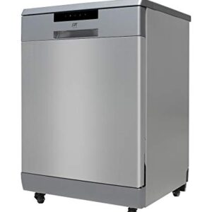 SPT SD-6513SSA 24″ Wide Portable Dishwasher with ENERGY STAR, 6 Wash Programs, 10 Place Settings and Stainless Steel Tub – Stainless