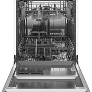 GE GPT225SGLWW 24" Energy Star Fully Integrated Portable Dishwasher with 12 Place Settings Autosense Cycle and Piranha Hard Food Disposer in White