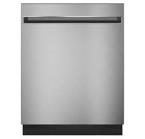 ge gdt225sslss 24 inch built in fully integrated dishwasher with 3 wash cycles, 12 place settings, in stainless steel