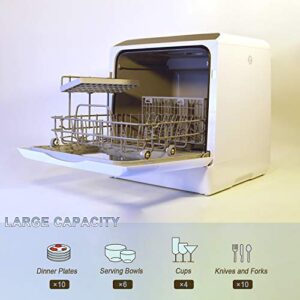 YOOYIST Portable Countertop Dishwasher, 5-Liter Built-in Water Tank, Suitable For Glass and Fruit Wash