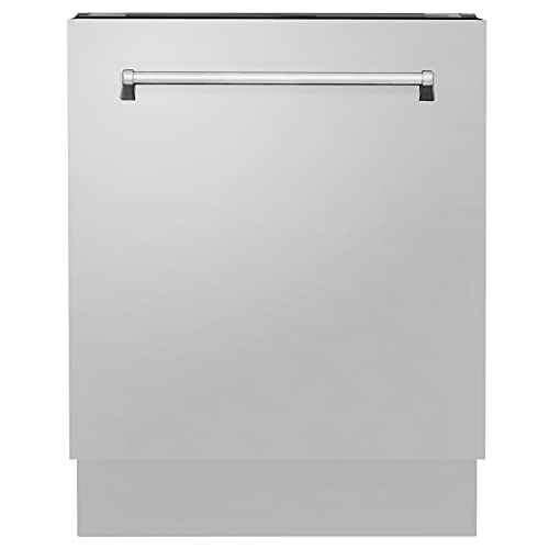 ZLINE 24" Tallac Series 3rd Rack Tall Tub Dishwasher in Stainless Steel, 51dBa (DWV-24) (304 Stainless Steel)