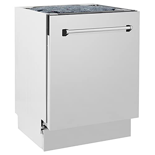 ZLINE 24" Tallac Series 3rd Rack Tall Tub Dishwasher in Stainless Steel, 51dBa (DWV-24) (304 Stainless Steel)