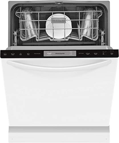 Frigidaire FFID2426TW 24 Energy Star Certified Built-In Dishwasher with OrbitClean Spray Arm Heated Dry 4 Cycles Delay Start and 14 Place Settings in White