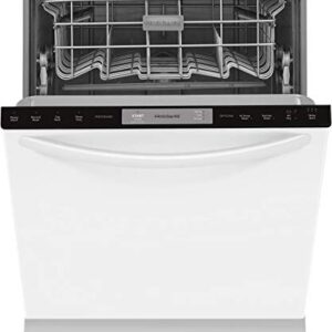 Frigidaire FFID2426TW 24 Energy Star Certified Built-In Dishwasher with OrbitClean Spray Arm Heated Dry 4 Cycles Delay Start and 14 Place Settings in White