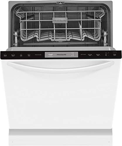 Frigidaire FFID2426TW 24 Energy Star Certified Built-In Dishwasher with OrbitClean Spray Arm Heated Dry 4 Cycles Delay Start and 14 Place Settings in White