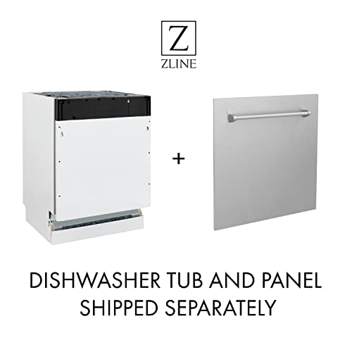 ZLINE 24" Tallac Series 3rd Rack Tall Tub Dishwasher in Hand Hammered Copper with Stainless Steel Tub, 51dBa (DWV-HH-24)