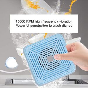 YOUTHINK Mini Dishwasher, IP67 Waterproof Dishwasher Portable Automatic Shutdown Dish Washing Machine USB Powered Wshing Tools for Dishware Fruit Vegetable (Blue)